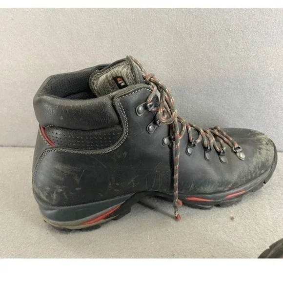 Zamberlan Men's 10.5 Leather Gore-Tex Hiking Backpacking Boots Black Italy